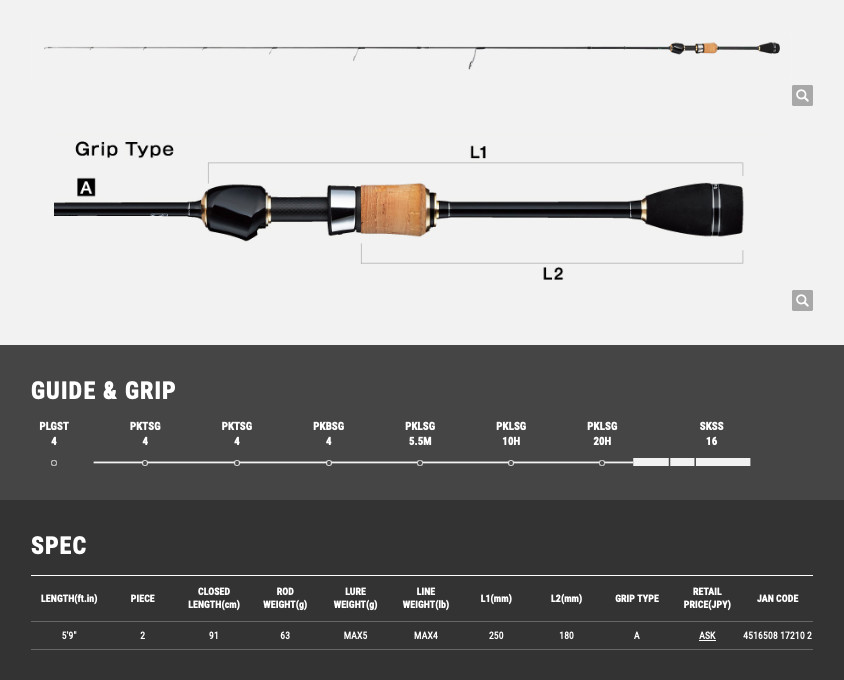 Tailwalk Silverna Lago 59Bottom ultralight pergetőbot 1